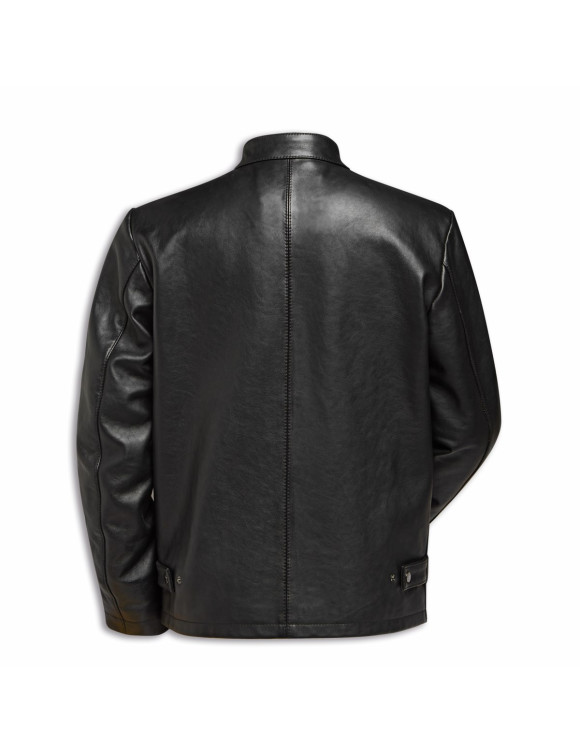 Ducati Icon Black Original Men's Leather Motorcycle Jacket 98771299 - 2