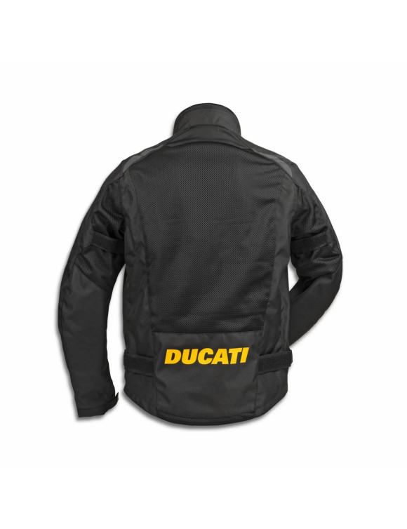 Chaqueta de Moto de Verano para Hombre Original Ducati Speed Air C2 2.0 Negro/Amarillo 98109253 - 2