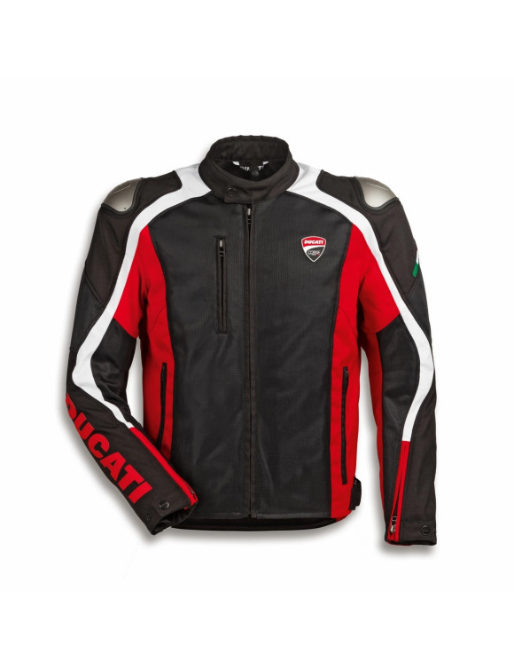 Chaqueta de Moto de Verano para Hombre Original Ducati Corse Summer C4 2.0 Negro/Rojo 9810950 - 1 Chaqueta de Moto de Verano para Hombre Original Ducati Corse Summer C4 2.0 Negro/Rojo 9810950 - 1