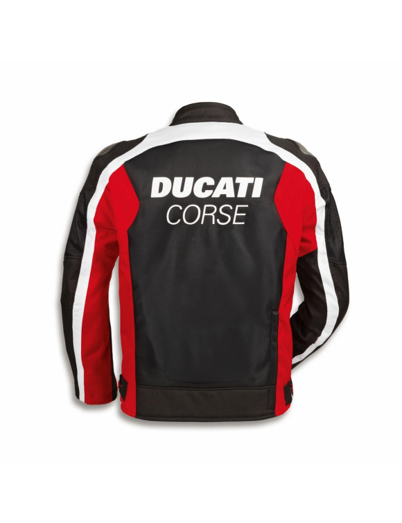Ducati Corse Summer C4 2.0 Schwarz/Rot Original Herren Sommer-Motorradjacke 9810950 - 2