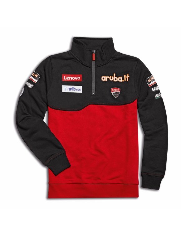 Sudadera para Hombre Original Ducati SBK Team Replica'25 Negra/Roja 98780040 - 1