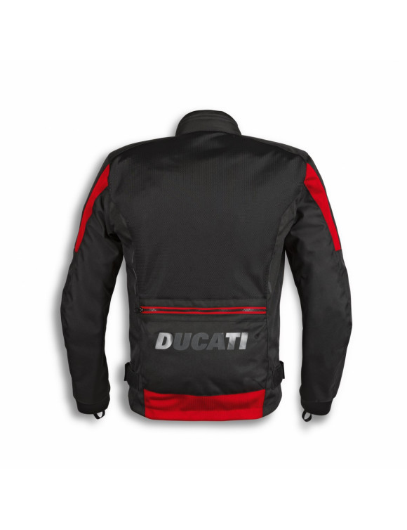 Chaqueta de Moto de Verano para Hombre Original Ducati Flow C5 2.0 Negro/Rojo 98109261 - 3