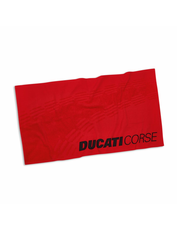 Serviette de Sport Originale Ducati DC Livery Rouge 987712850 - 1 Serviette de Sport Originale Ducati DC Livery Rouge 987712850 - 1