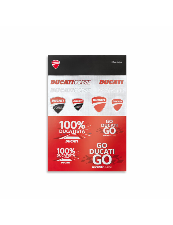 Ducati 100% Ducatista Rot Original Aufkleber 987800981 - 1 Ducati 100% Ducatista Rot Original Aufkleber 987800981 - 1