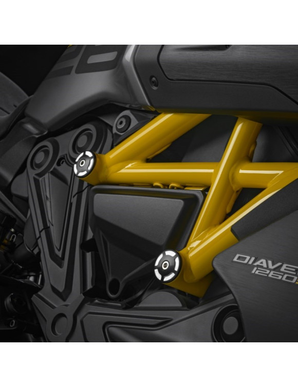 Set di 4 tappi telaio in alluminio by Rizoma Ducati Diavel 1260 97381101AA - 2 Set di 4 tappi telaio in alluminio by Rizoma Ducati Diavel 1260 97381101AA - 2