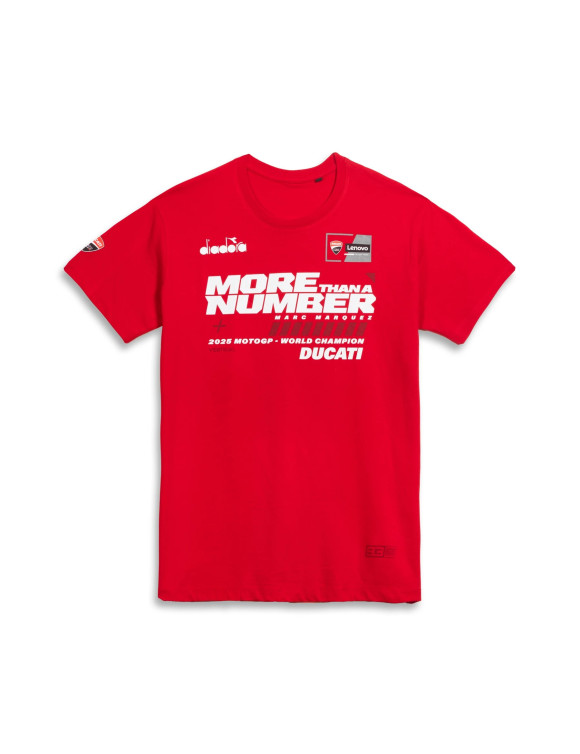T-Shirt Celebrativa da Uomo Originale Ducati Marc Marquez MotoGP World Champion '25 - 1