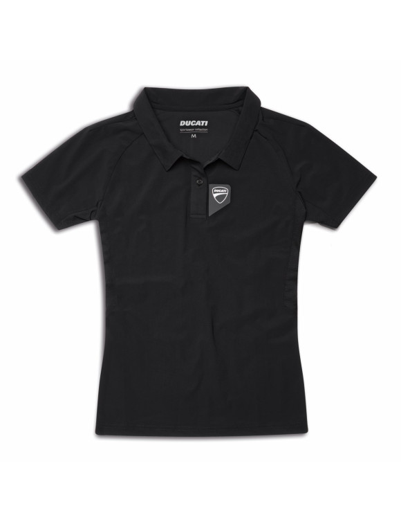 Ducati Original Women's Polo Shirt Reflex Attitude 3.0 Black 98771293 - 1 Ducati Original Women's Polo Shirt Reflex Attitude 3.0 Black 98771293 - 1