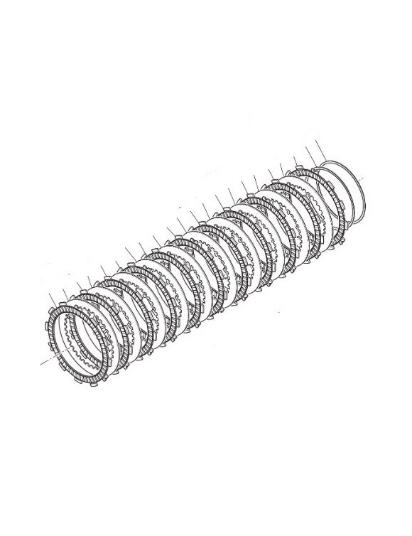 Serie Dischi Frizione 19020361D Ducati Panigale V4 / S / SP / SP2 | Streetfighter V4 / S / SP2 - 1