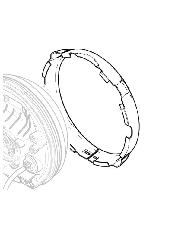 Cache Phare Avant OEM 46020071BA pour Ducati Scrambler 800 Full Throttle - Icon - 4