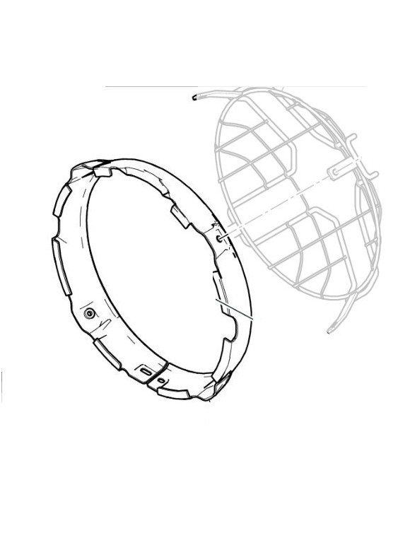 Front Headlight Frame 46020081BA for Ducati Scrambler 800 Desert Sled / DS Fasthouse - 2
