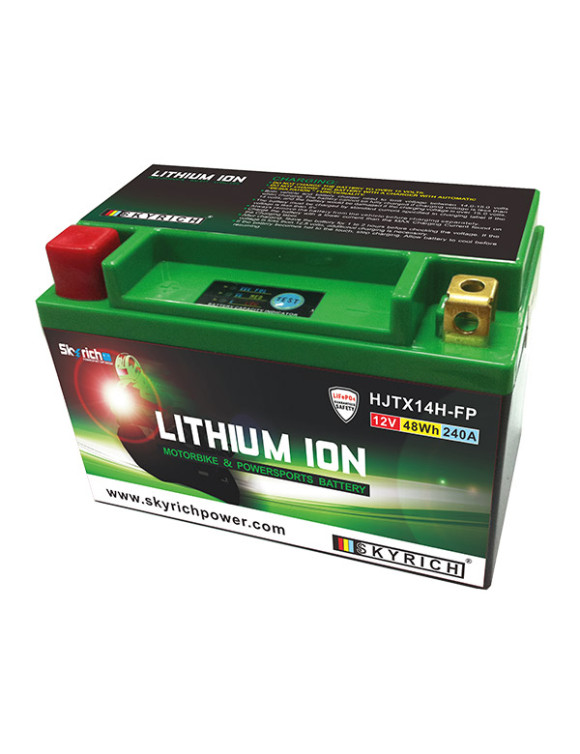 Skyritch hjtx14h-fp 12v 48wh 240a lithium motorcycle battery ready to use