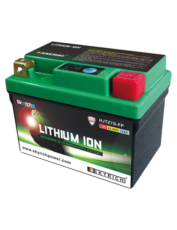 12V Lithium Motorcycle Battery,28.8Wh,144A HJTZ7S-FP Skyritch Ready to Use
