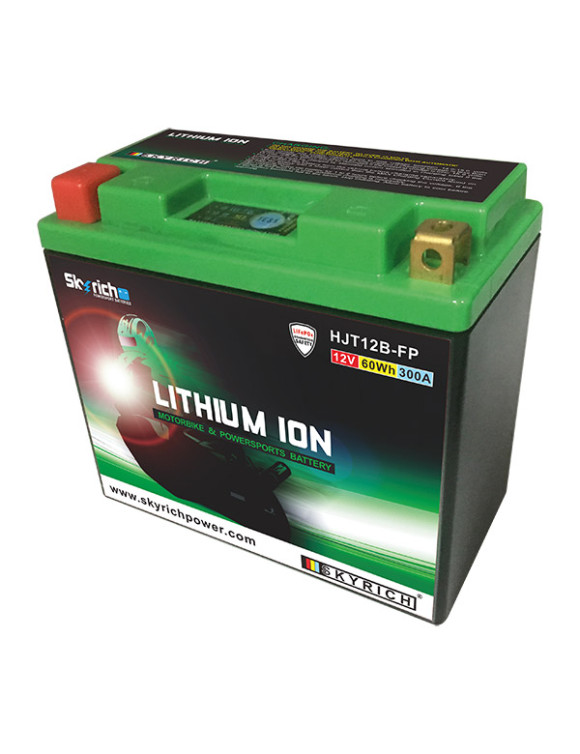 Motorcycle Lithium Battery, 12V/60Wh/300A, Ducati/Aprilia/Yamaha - Skyritch HJT12B-FP