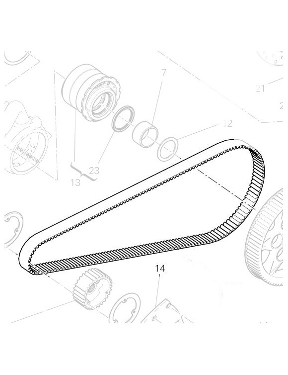 Correas de Distribución OEM 73710222A para Ducati XDiavel - 2