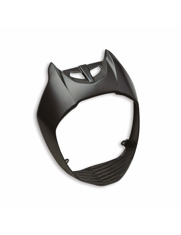 Carbon Fiber Front Headlight Trim - OEM 96981191A Ducati Diavel 1260 / 1260 S - 1