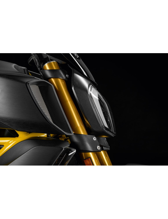 Carbon Fiber Front Headlight Trim - OEM 96981191A Ducati Diavel 1260 / 1260 S - 2