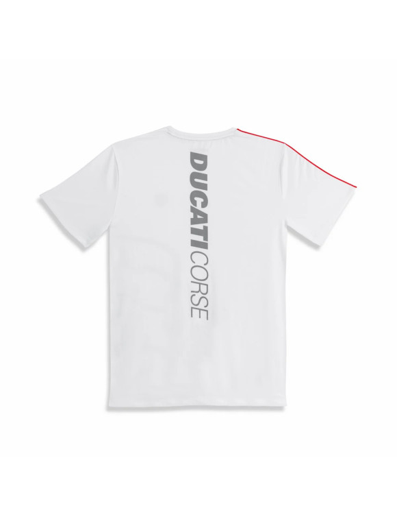 T-shirt da Uomo Originale Ducati Fitness 2.0 White - 2 T-shirt da Uomo Originale Ducati Fitness 2.0 White - 2