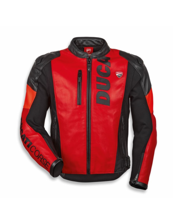 Ducati Speed EVO C3 Men's Racing Motorcycle Jacket - Black/Red