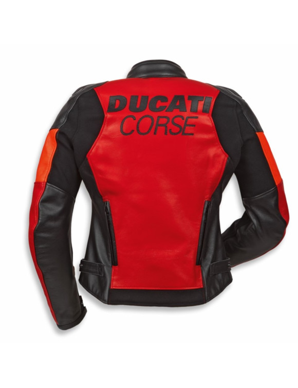 Ducati Speed EVO C3 Women's Racing Motorcycle Jacket - Black/Red