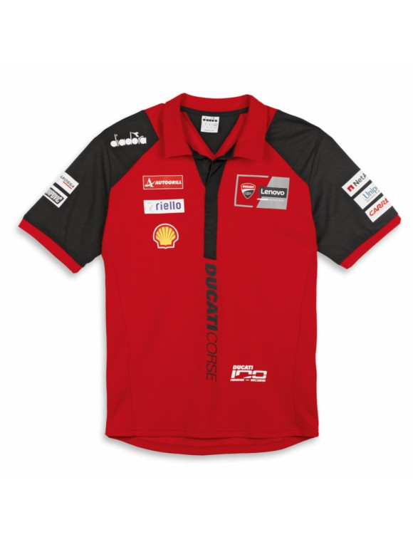 Polo da Uomo Ducati GP Team Replica '26 Black/Red - 1