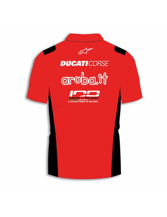 Ducati GPMX Team Replica '26 Men's Polo Shirt - Black/Red