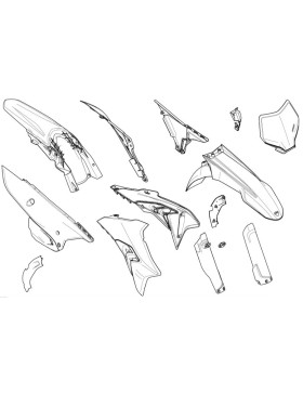 OEM Full Bodywork Kit - Ducati Desmo 450 MX - 6992A261A
