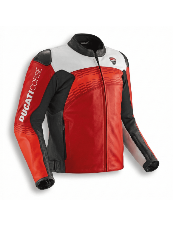 Ducati Corse C7 Red/Black/White Original Men's Motorcycle Jacket