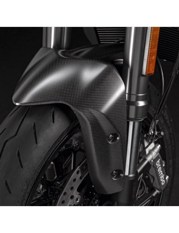 OEM Ducati Carbon Fiber Front Mudguard 96982312AA - Monster MY26