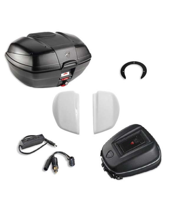 Kit accesorios Ducati URBAN Pack Cover blanca opaca Multistrada 97980042C