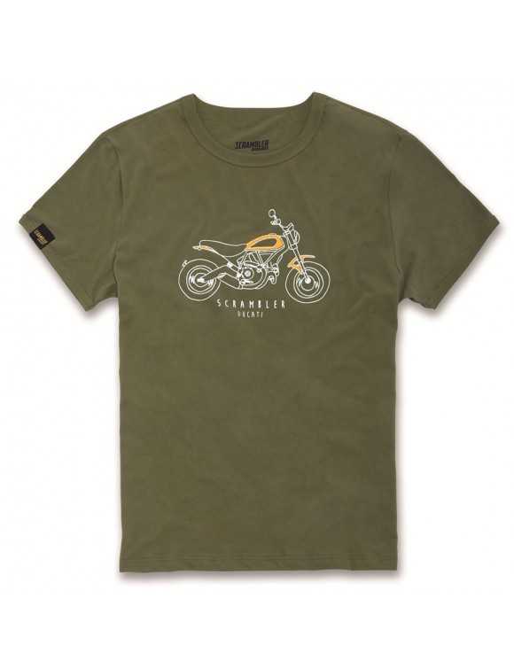 T-Shirts Männer Heritage Ducati Scrambler 100% Baumwolle 98769176 - 1