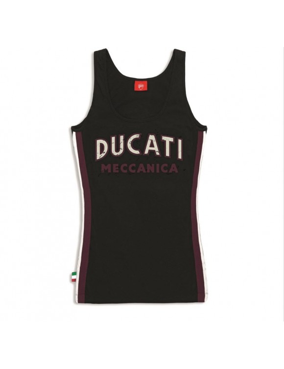 Verano Mujer Camiseta sin mangas Ducati Meccanica 100% Algodón 98769415